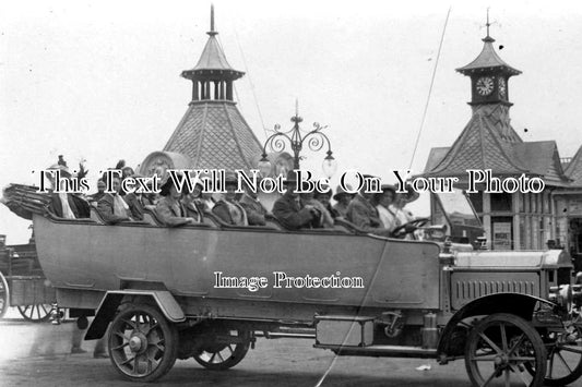SX 1043 - Charabanc Outside Eastbourne Pier, Sussex c1910