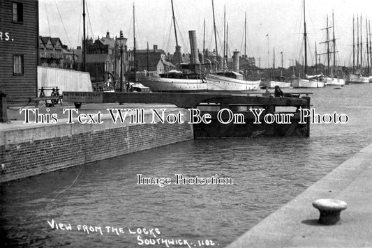SX 1118 - View From The Locks, Southwick, Brighton, Sussex c1913
