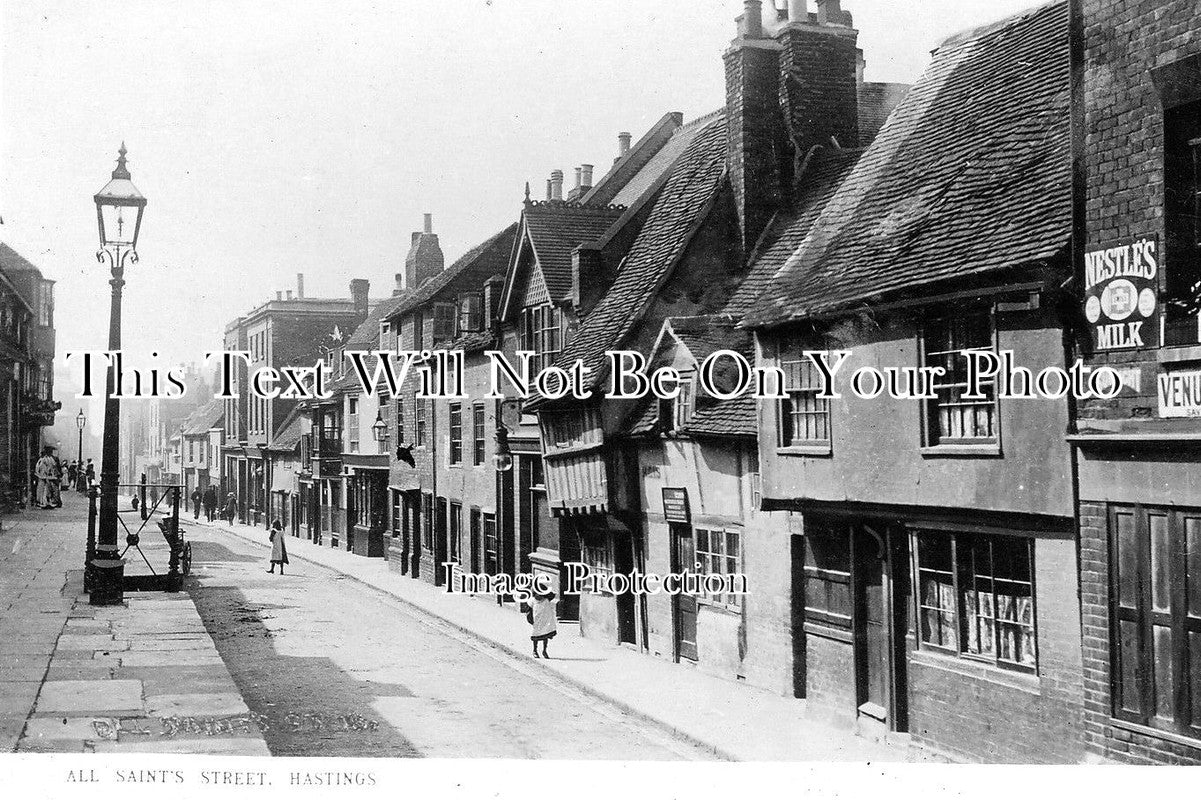 SX 1239 - All Saints Street, Hastings, Sussex c1908
