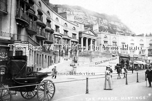 SX 1300 - The Parade, Hastings, Sussex c1909