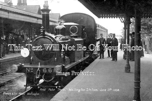 SX 1352 - 1st Motor Train At Wallington Station, Sussex 1906
