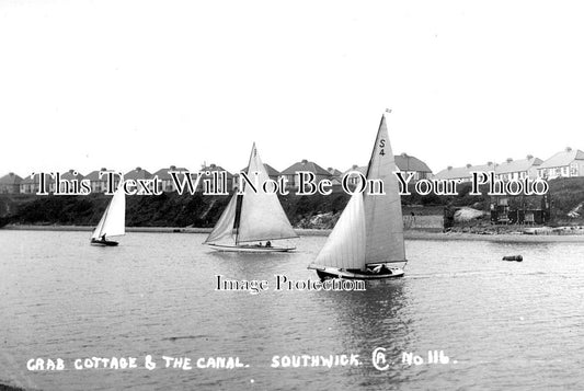 SX 1369 - Crab Cottage & Canal, Southwick, Sussex