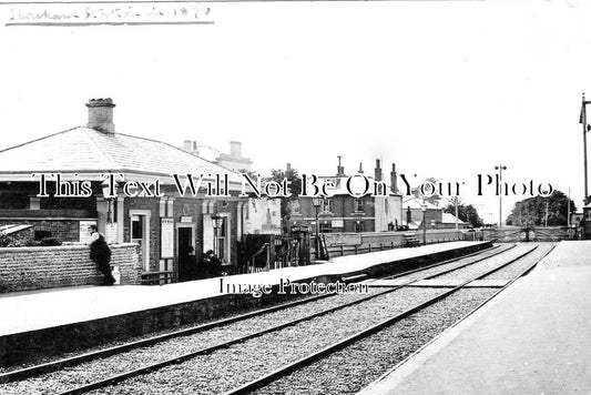 SX 1387 - Shoreham By Sea Railway Station, Sussex c1870