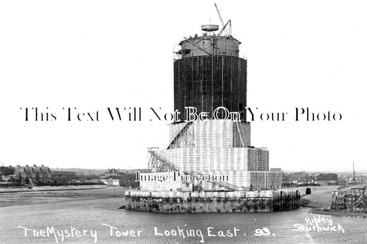 SX 1392 - The Mystery Tower Looking East, Portslade, Southwick, Sussex