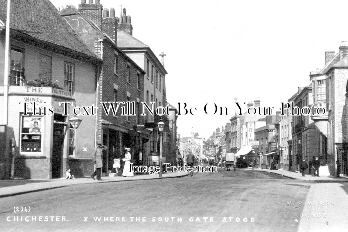 SX 1401 - Where The South Gate Stood, Chichester, Sussex