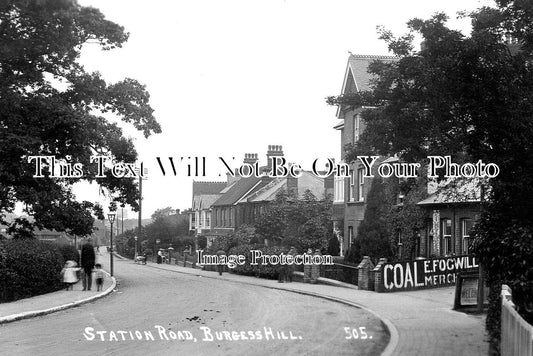 SX 1406 - Station Road, Burgess Hill, West Sussex c1912