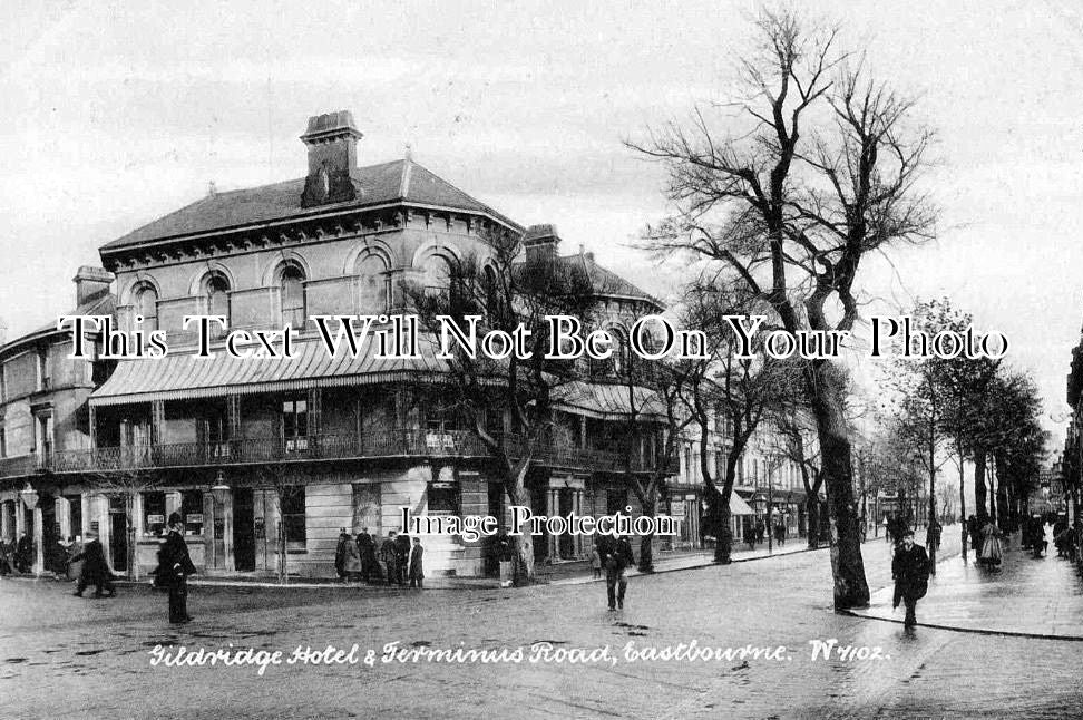 SX 142 - Gildridge Hotel & Terminus Road, Eastbourne, Sussex c1911