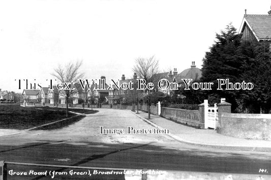 SX 1457 - Grove Road From Green, Broadwater, Worthing, Sussex