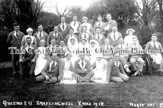 SX 1495 - Queens II Graylingwell Hospital Xmas, Chichester, Sussex 1918