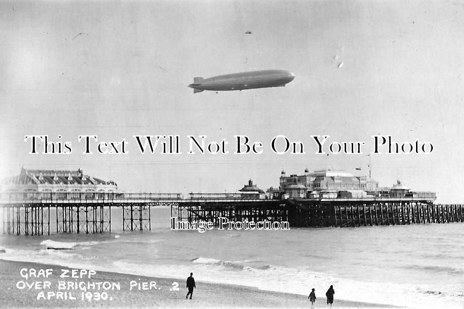 SX 156 - Graf Zeppelin Over Brighton Pier, Sussex c1930