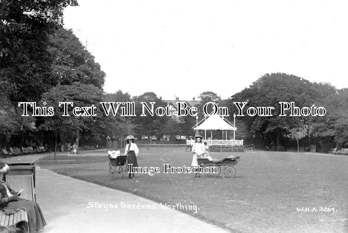 SX 1571 - Steyne Gardens, Worthing, Sussex c1918