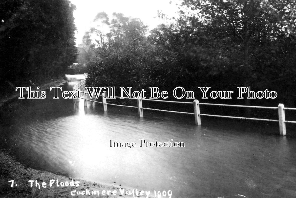 SX 1599 - The Floods, Cuckmere Valley, Sussex c1909
