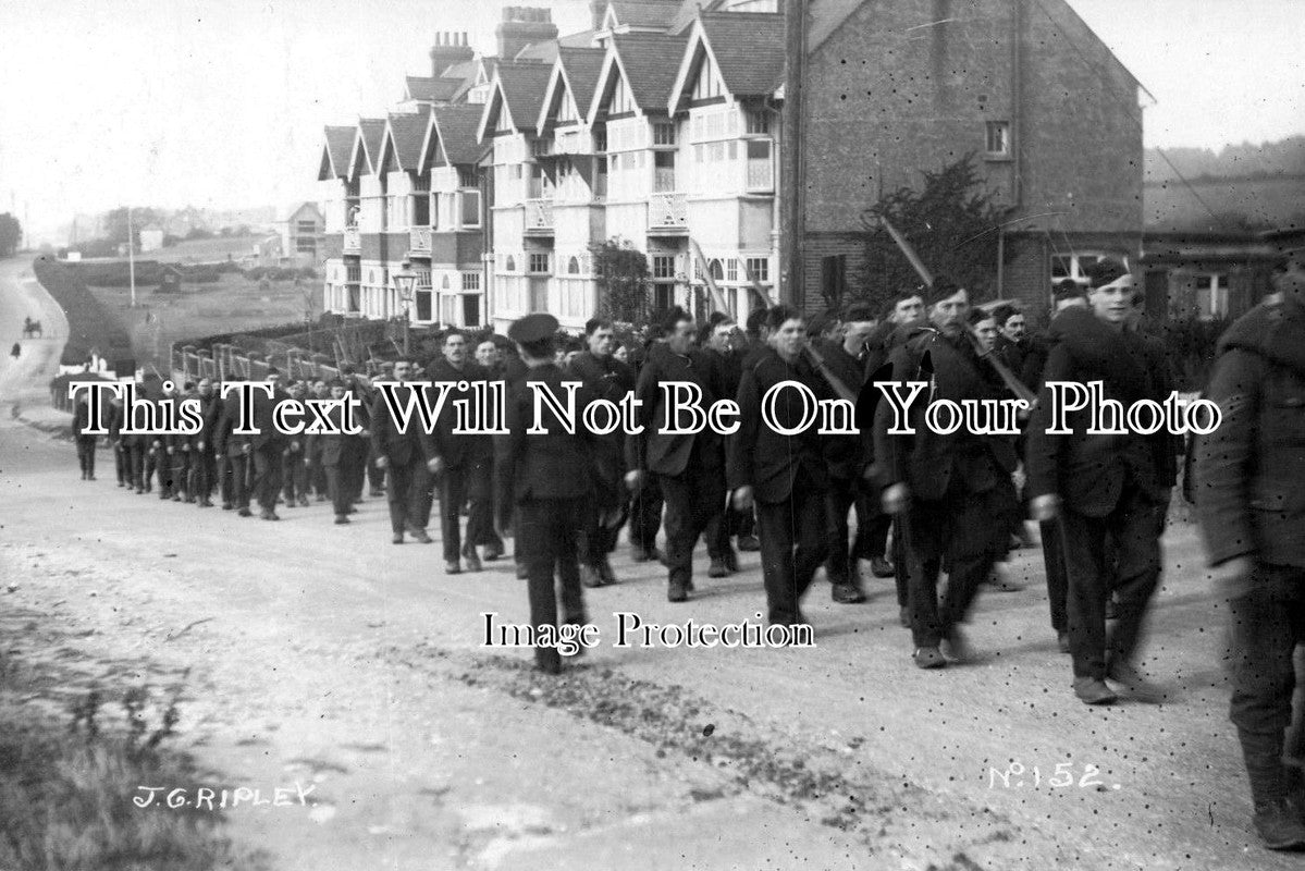 SX 1628 - Southwick Shoreham WW1 Soldiers Recruits, Sussex 1914