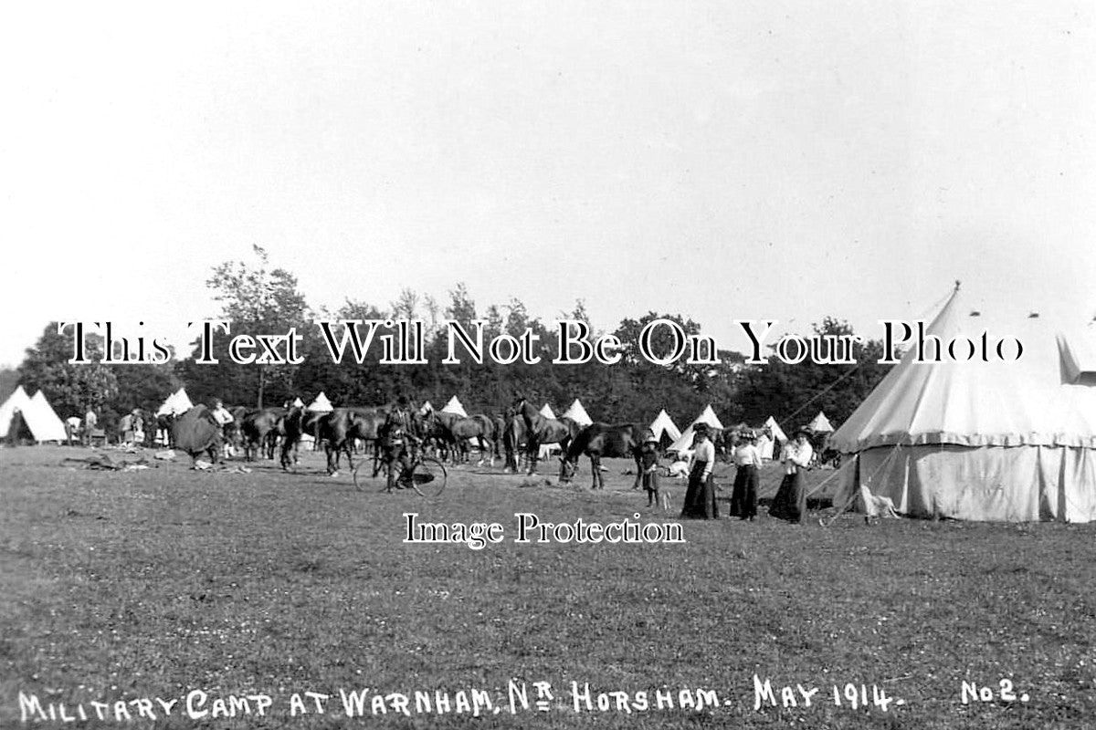 SX 1631 - Warnham Military Camp, Sussex 1914
