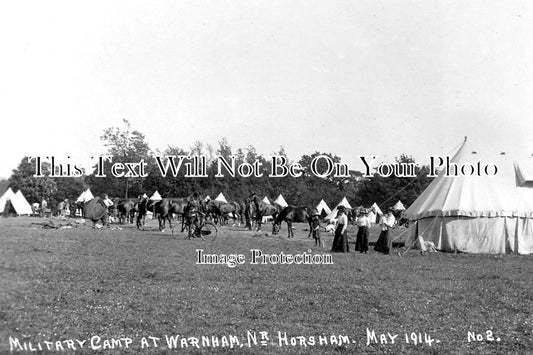 SX 1631 - Warnham Military Camp, Sussex 1914