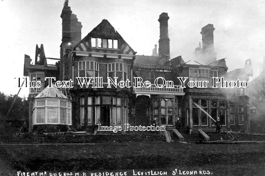 SX 1637 - Fire At Levitleigh By Suffragettes, St Leonards, Sussex