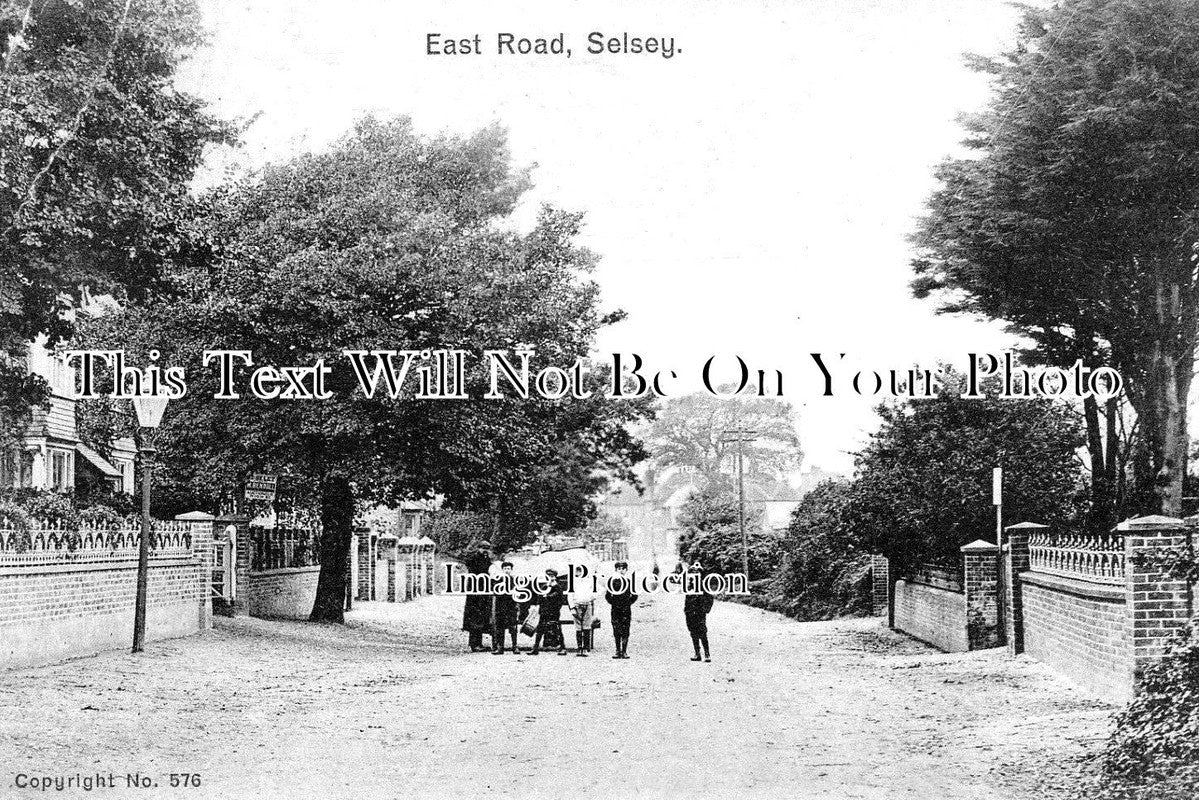 SX 1702 - East Road, Selsey, Sussex c1914