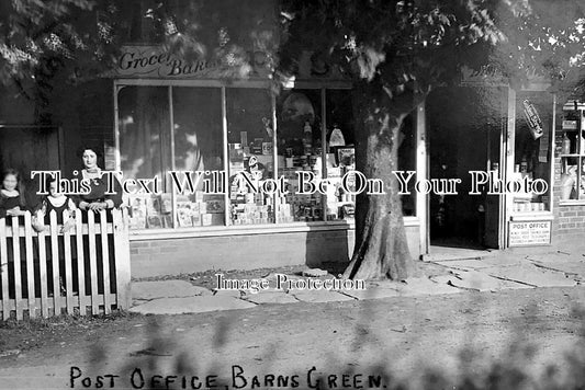 SX 1706 - Post Office, Barns Green, Sussex c1915