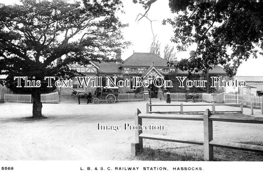 SX 1715 - Hassocks Railway Station, Sussex c1909