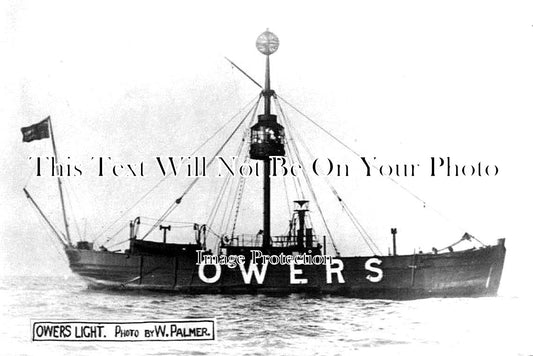 SX 1748 - Owers Light Ship, Sussex c1922