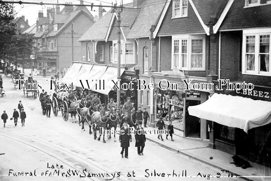 SX 1780 - Funeral Of Mr SW Samways At Silverhill, Sussex 1910