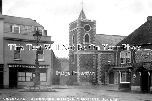SX 1798 - The Unicorn Pub, St Pancras Church, Eastgate Square, Chichester, Sussex
