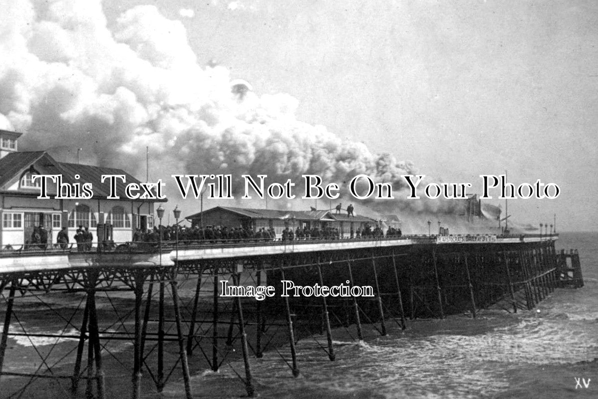 SX 1838 - Hastings Pier On Fire, Sussex