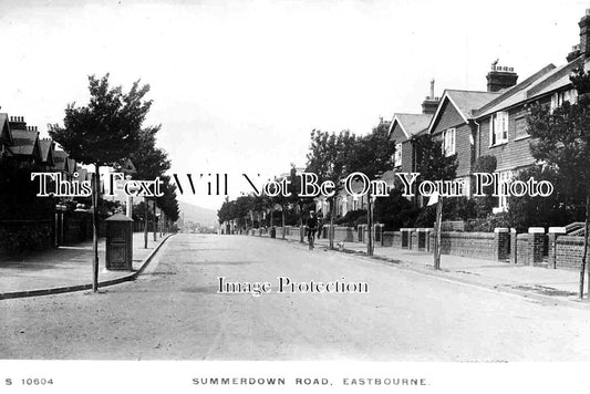 SX 1852 - Summerdown Road, Eastbourne, Sussex c1916