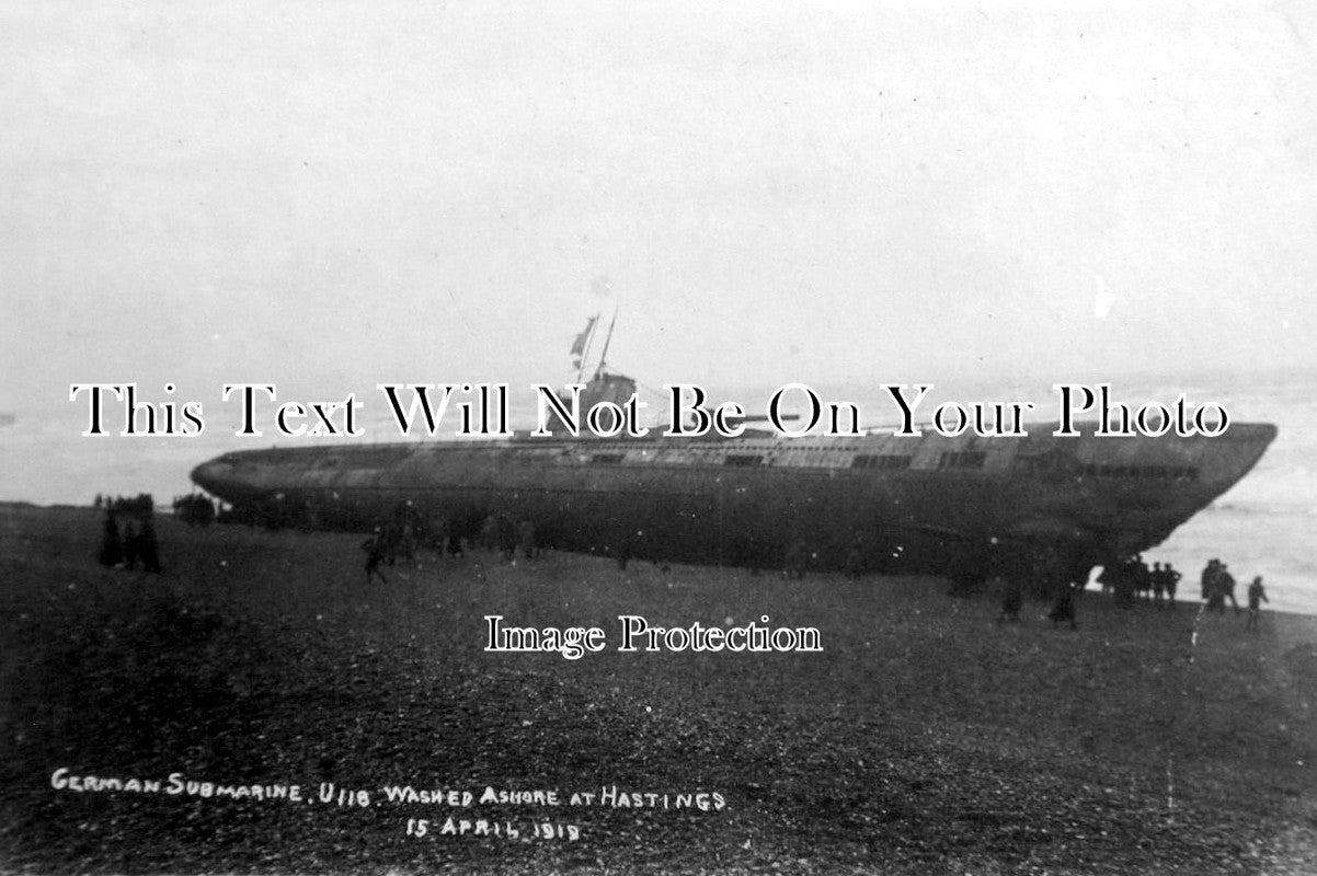 SX 188 - U118 Submarine Washed Ashore, Hastings, Sussex