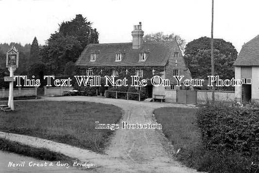 SX 1884 - Nevill Crest & Gun, Eridge, Sussex