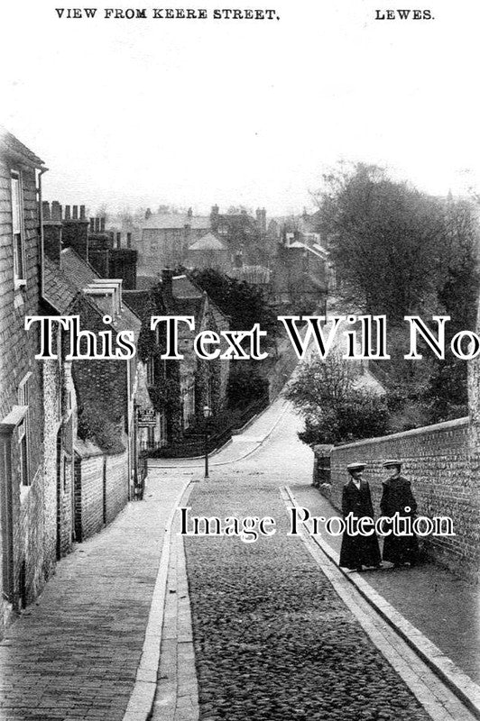 SX 1896 - Lewes From Keere Street, Sussex