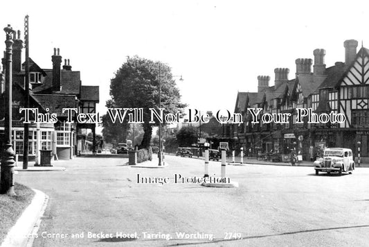 SX 1902 - Poulters Corner & Becket Hotel, Tarring, Sussex