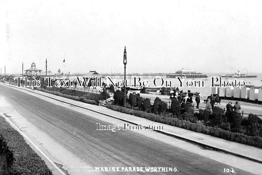 SX 1962 - Marine Parade, Worthing, Sussex c1910