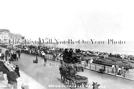 SX 2076 - Baths Promenade, Hastings, Sussex c1904