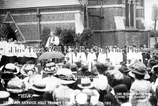 SX 2103 - Open Air Service At Holy Trinity Church, Hove, Sussex 1911