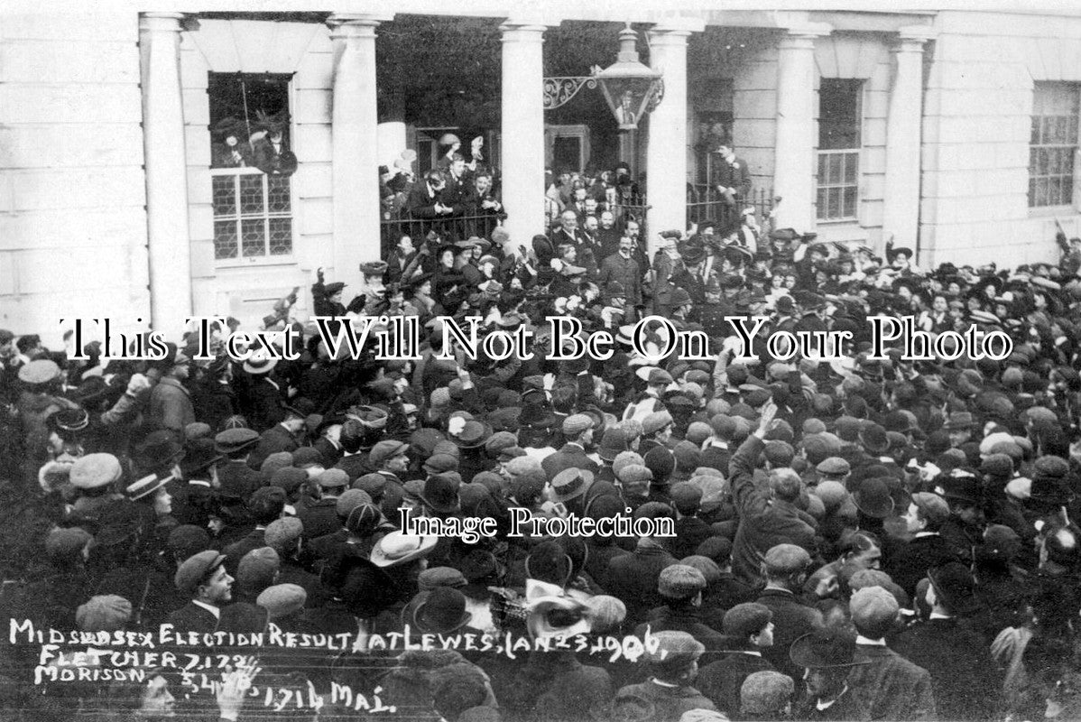 SX 2112 - Lewes Mid Sussex Election Result, Sussex 1906