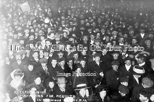 SX 2114 - Waiting For Election Results, Terminus Road, Eastbourne, Sussex 1910