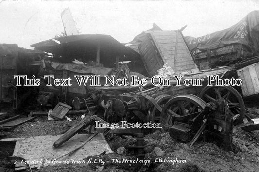 SX 219 - Accident To Goods Train, Etchingham, Sussex c1923