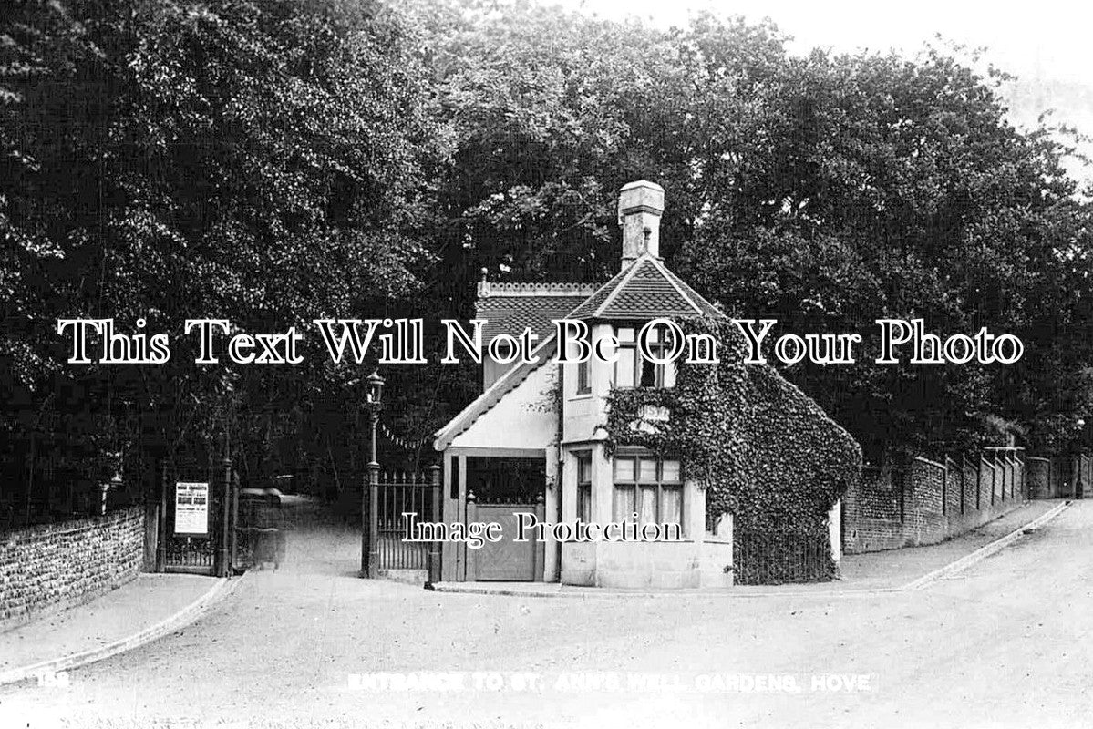 SX 2207 - The Entrance To St Anns Well Gardens, Hove, Sussex c1915