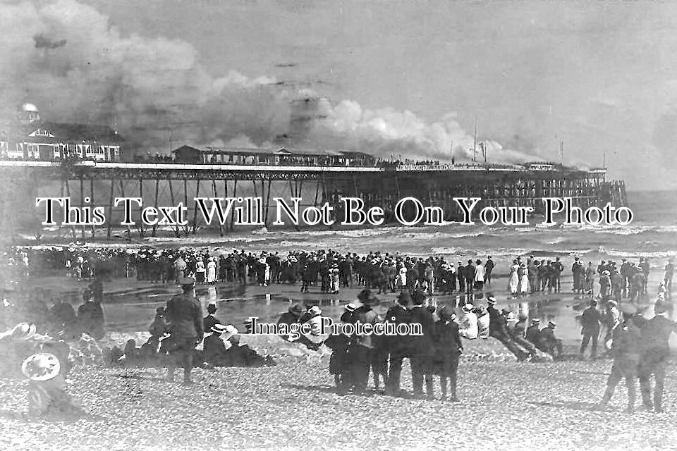 SX 2223 - Burning Of Hastings Pier, Sussex 1917