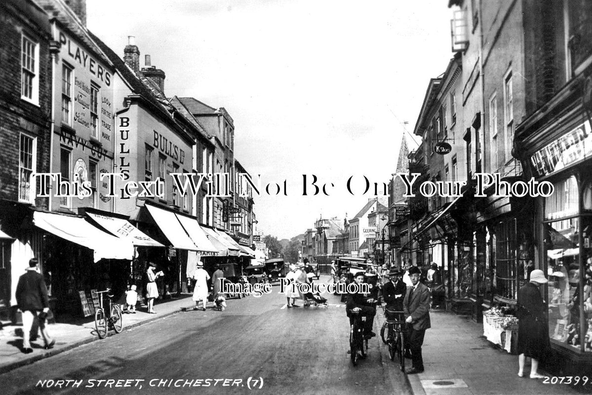 SX 2236 - North Street, Chichester, Sussex c1935