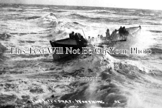 SX 2253 - The Lifeboat, Worthing, Sussex 1916