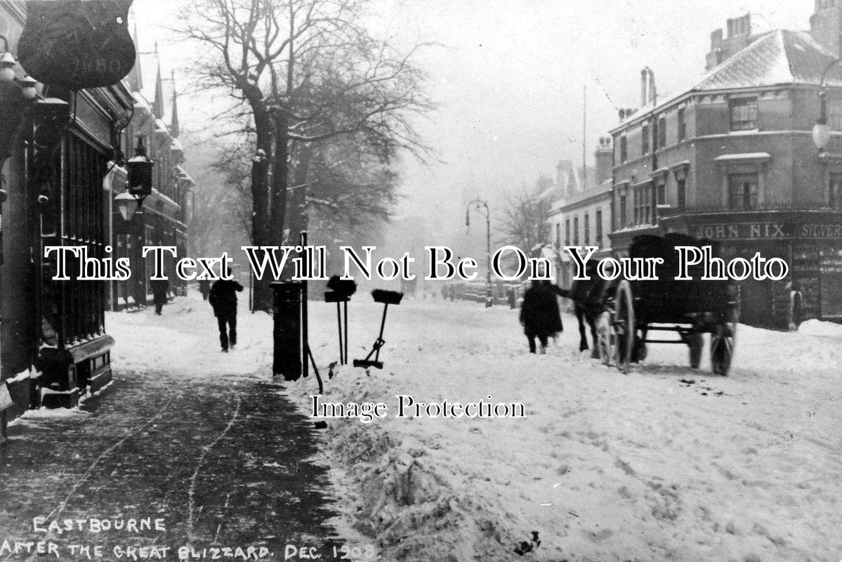 SX 227 - After The Great Blizzard, Eastbourne, Sussex