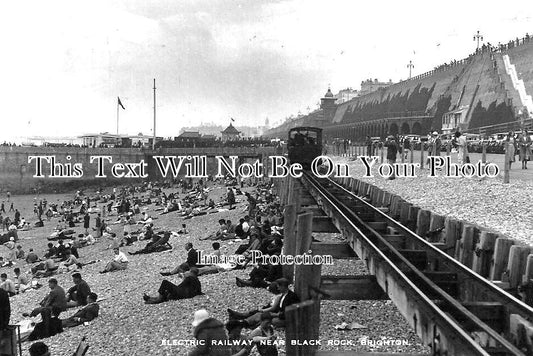 SX 2273 - Electric Railway Near Black Rock, Brighton, Sussex c1934