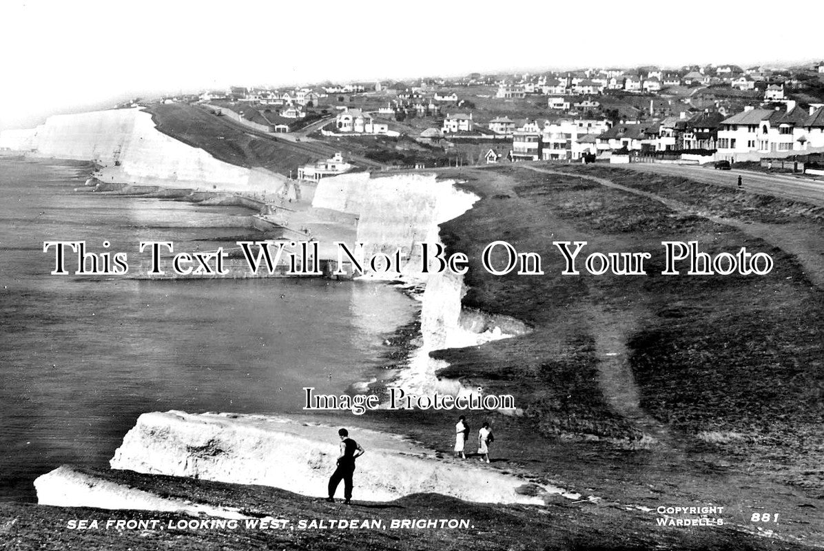 SX 2279 - Sea Front Looking West, Saltdean, Brighton, Sussex