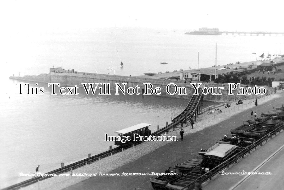 SX 2338 - Electric Railway, Banjo Groyne, Kemptown, Brighton, Sussex c1920