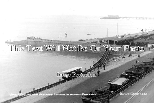 SX 2338 - Electric Railway, Banjo Groyne, Kemptown, Brighton, Sussex c1920