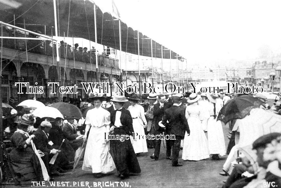 SX 2386 - West Pier, Brighton, Sussex c1910