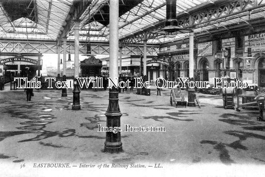 SX 239 - Interior Of Eastbourne Railway Station, Sussex c1907