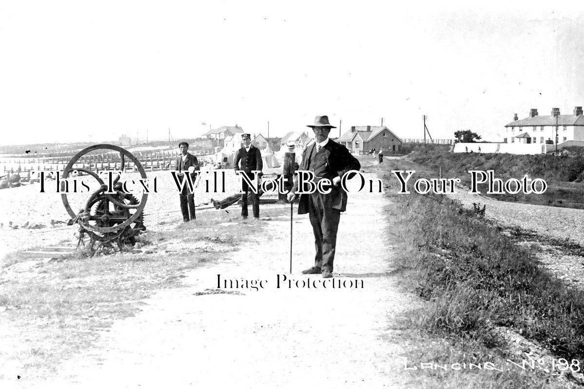 SX 2427 - Sea Walk & Coast Guard Station, Lancing, Sussex c1911